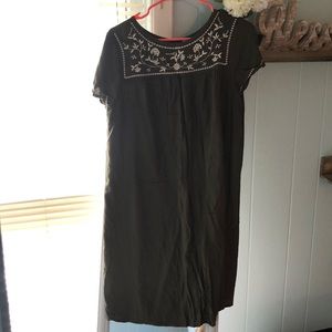 3/$16 Sonoma Hunter Green Shift Dress